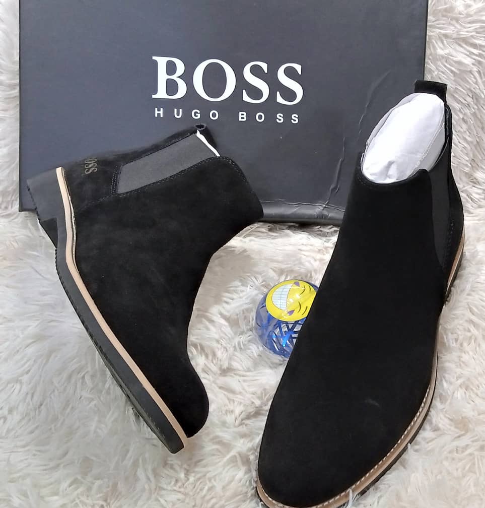 Hugo Boss Exotic Men Dress Chelsea Boot