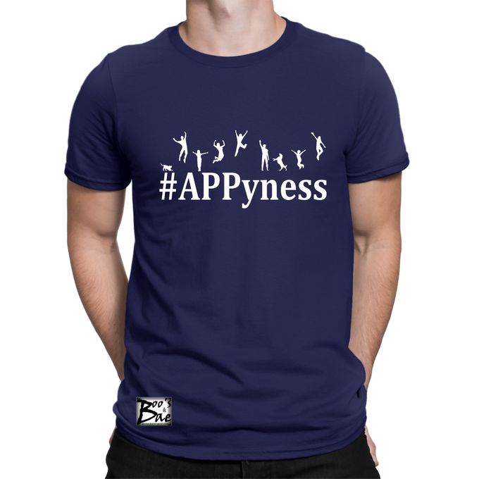 Happiness Blue Polo Tshirt ROUNDneck