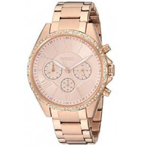 Fossil Womens Modern Courier Stainless Steel Chronograph Quartz Watch - BQ3377