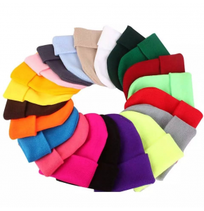 Unisex Winter Warm Men's Knitted Ll cap Casual Cuff Brimless Hip Hop Hat Short Melon Women Ski Fisherman Docker Beanie Hats(wine Red)