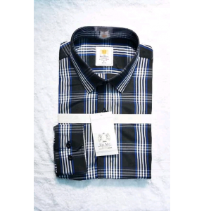 Men Bold Black and White Stripes Quality Shirt