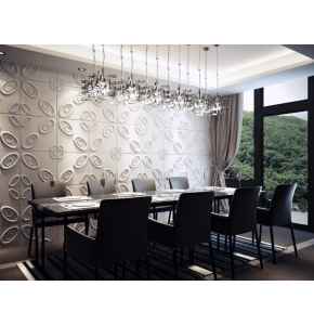 Exotic 3D wall panel 4 pieces 1sqm