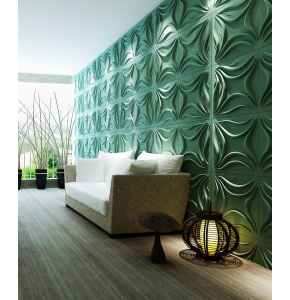 Exotic 3D wall panel 4 pieces 1sqm