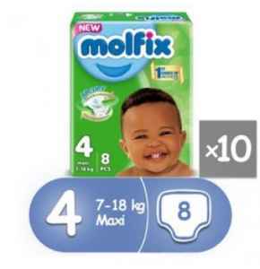 Molfix Diaper size 4 by 8 x 10 (carton)