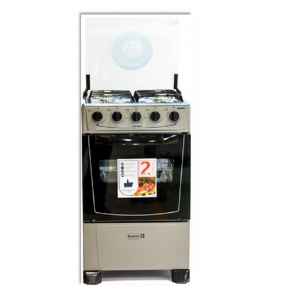 Scanfrost 5400 50x55 free standing cooker range. 4 Gas Burners + gas oven+grill. Grey finish