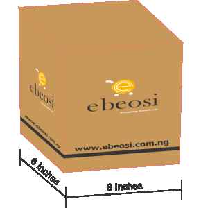 Ebeosi Branded carton small size (6x6x6)inches.