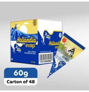 Hollandia Evap Full Cream Evaporated Milk (60g x 48pcs)carton.