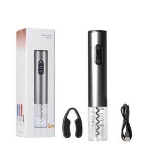 4 In 1 Stainless Steel USB Rechargeable Electric Wine Bottle Opener Automatic Electric Wine Opener
