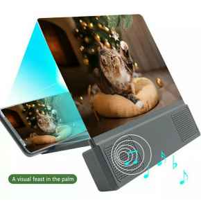 12 Inches 3D Mobile Phone Screen Magnifier HD With Bluetooth Speaker