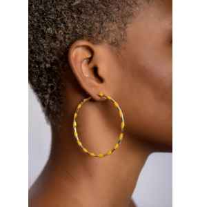 Twisted Hoops Earrings.