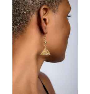 Pyramid Drop Earrings