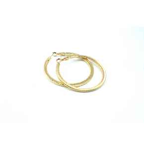 Gold Hoops Earrings.