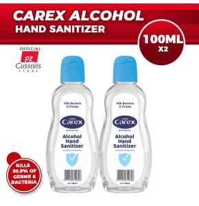 CAREX ALCOHOL HAND SANITIZER 100ML X2