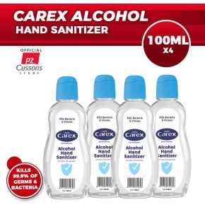 CAREX ALCOHOL HAND SANITIZER 100ML X4