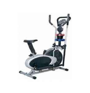 Orbitack exercise bike with dumbbells nd waist twister