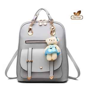 Ladies Fashion PU Leather Backpack