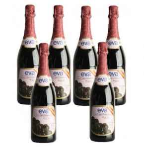 Eva Non-Alcoholic Sparkling Grape Juice - Pack of 6