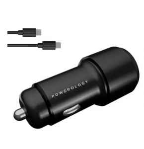 Powerology Aluminum USB + PD Car Charger 36W? - DWAC00804