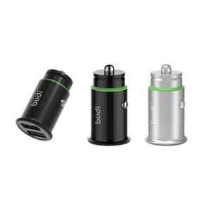 Budi Car Charger 2 USB Port With Aluminum Alloy - M8J623 - DWAC00141