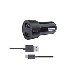 Budi Car Charger 2 USB Port - M8J622L - DWAC00174