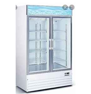 Vertical Double Door Glass Showcase Chiller