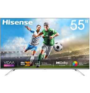 Hisense 55" Ultra LED TV 4K, 4 HDMI,  2 USB DIVX, 1 AV, Black,  Smart,  WI FI, LAN,  Free Wall Bracket - Televisions UHD - TV 55 U7WF