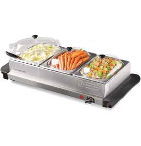 HomeCraft Station 1.5-Quart Stainless Steel Buffet Server