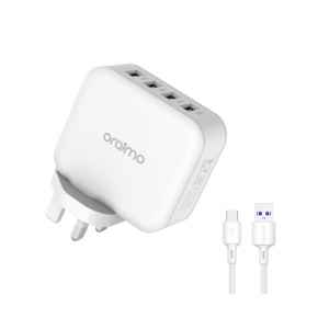 Oraimo PowerCube 4 Port High Speed UK Type Charger Kit - OCW-U81F