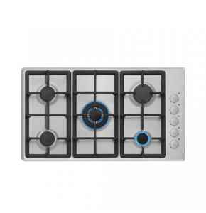 Scanfrost 60cm Hob, Inox Body, Enamel Coated Grids, Auto Ignition from Knobs SFC640B - APSCBHFG02