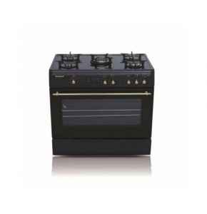 SCANFROST  90X60 CMS 5 Gas Burners-Lamp, Gas Oven Fully Stainless steel Splash Board - SFC9423SS -APSCCKFG14