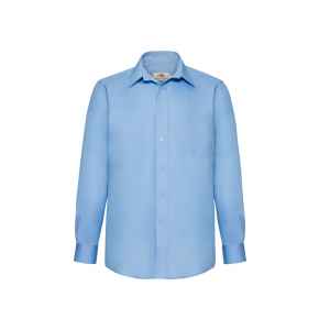 Fruit of the Loom Long Sleeve Poplin Shirt in various colours
