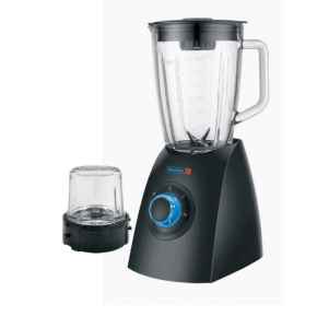 Scanfrost Blender 1.5L Glass Jar Black Plastic Body and knob 2 speed, Blue LED light 600W SFKAB 405 - APSCBL0009