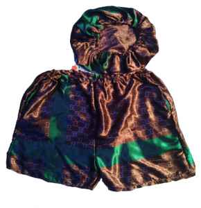 Gucci Inspired Playshorts with Hair bonnet