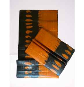 Kampala Fabric 5 Yards Unisex (mixed brown and black colour) X1