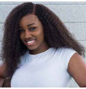 Bohemian kinky curly 4x4 wig