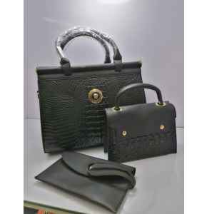 Quality 3 in 1 fashion women handbags - Army Green