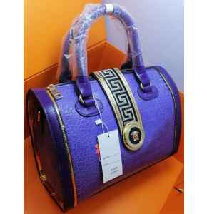 Croc Skin Ladies Handbag - Blue