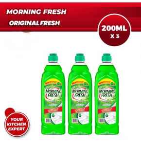 MORNING FRESH DISHWASHING LIQUID 200ml x 3
