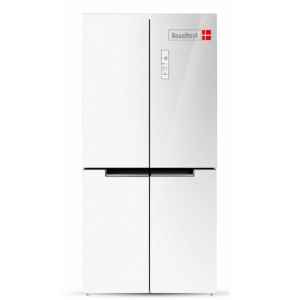 Scanfrost SBS Refrigerators, 436L, Frost Free, St. Steel Look Door, Recessed Handle - APSCRFFG17- SFSBS450S