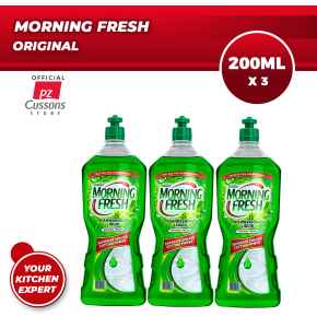 MORNING FRESH DISHWASHING LIQUID (ORIGINAL) - 200ml x3