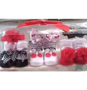 Headband and Baby socks for female new born