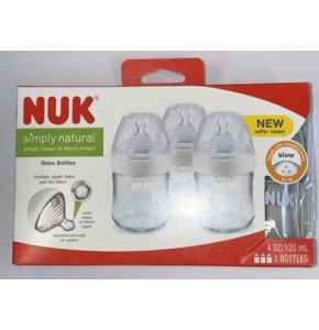 NUK Simply Natural Glass Bottle 3