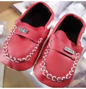 Red Leather Shoes for Toddlers