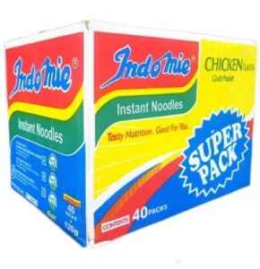 Indomie Super Pack Chicken Flavour Noodles 120g Carton (40 Packs)