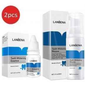 2 in 1 Lanbena Teeth Whitening Essence Plus Mouthwash