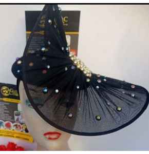 Black Stoned Fascinator