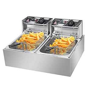Electric deep fryer double basket