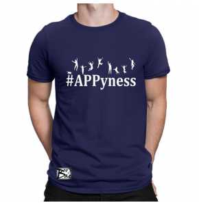 Happiness Blue Polo Tshirt ROUNDneck