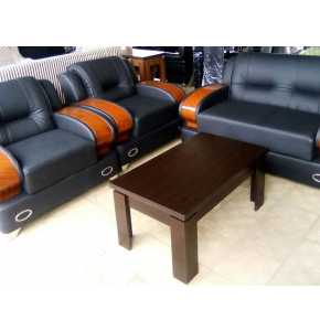 Quality leather chairs and center table