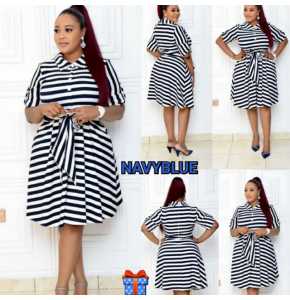 Black stripped unique turkey gown